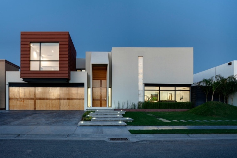 casa fachada moderna diseño contemporaneo