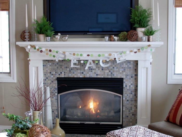 chimeneas estiloas variado plantas interiores led