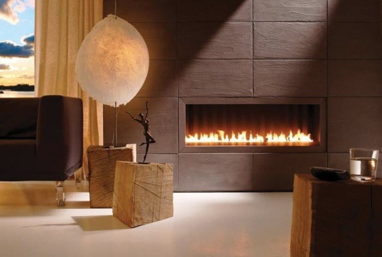 chimeneas de obra diseño moderno