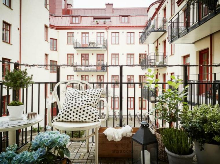 decoracion balcones originales estilo escandinavo ideas