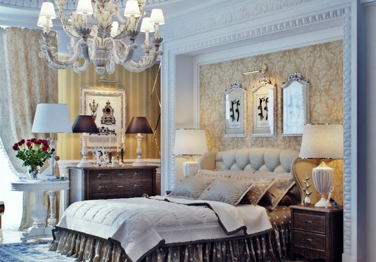 decoracion dormitorios moderno mesita blanca ideas