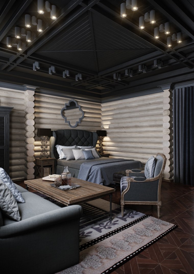 decoracion dormitorio moderno muebles grices ideas