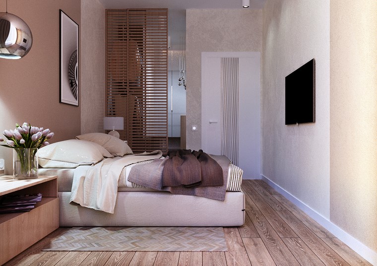 decoracion dormitorio moderno suelo madera ideas