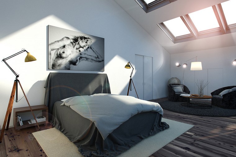 decoracion dormitorio modernos mesa sollones ideas