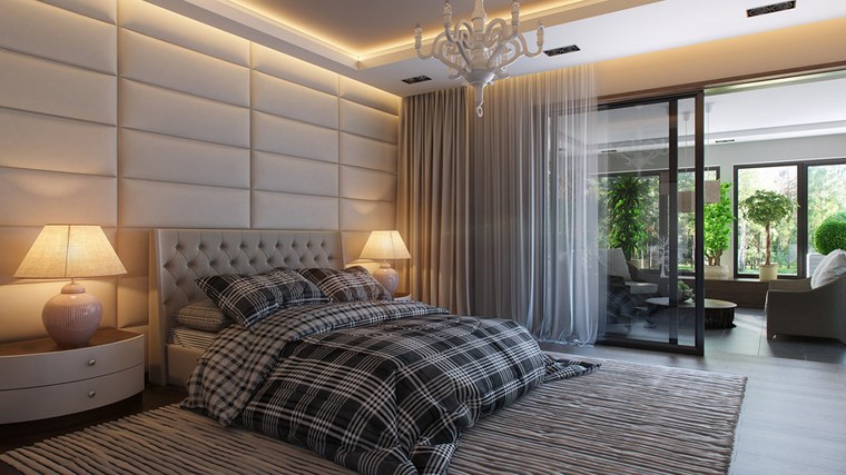 decoracion dormitorio modernos ropa cama gris ideas