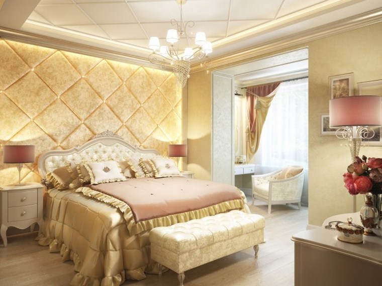 decoracion dormitorio modernos toques color rosa claro ideas