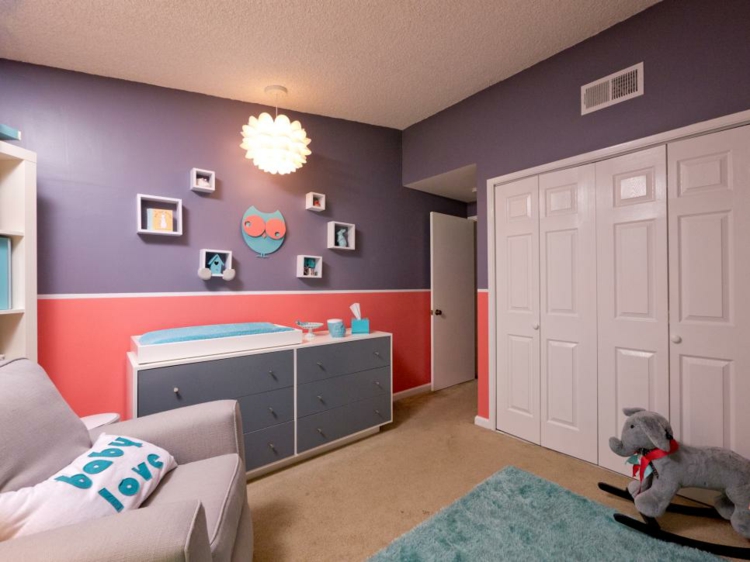 decoracion habitacion bebe paredes grises colores