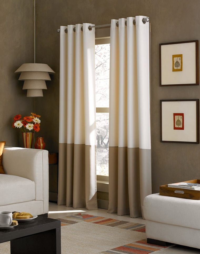 diseño cortinas opacas estilo moderno