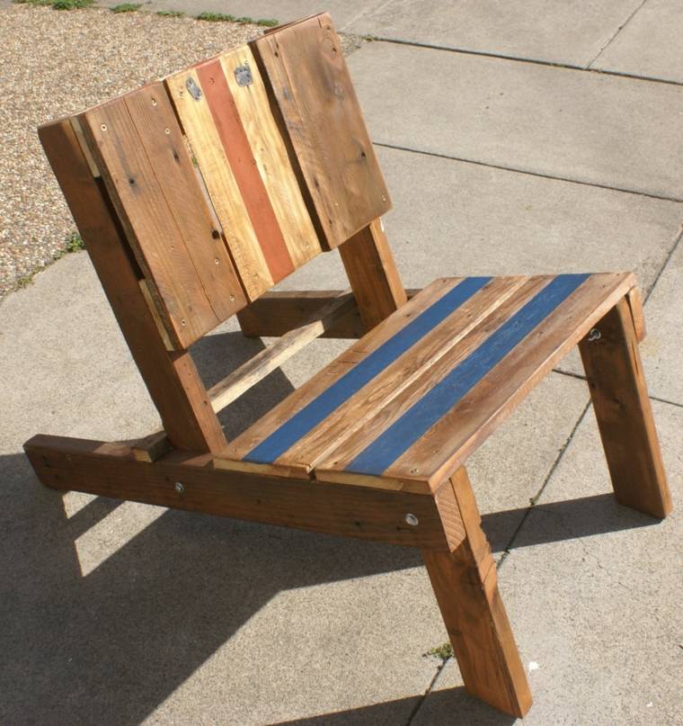 diseño silla madera reciclada