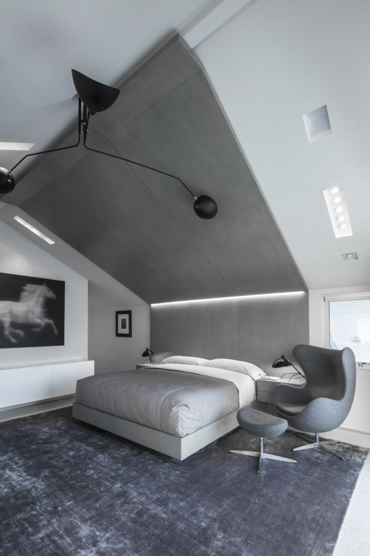 dormitorios originales color gris ideas