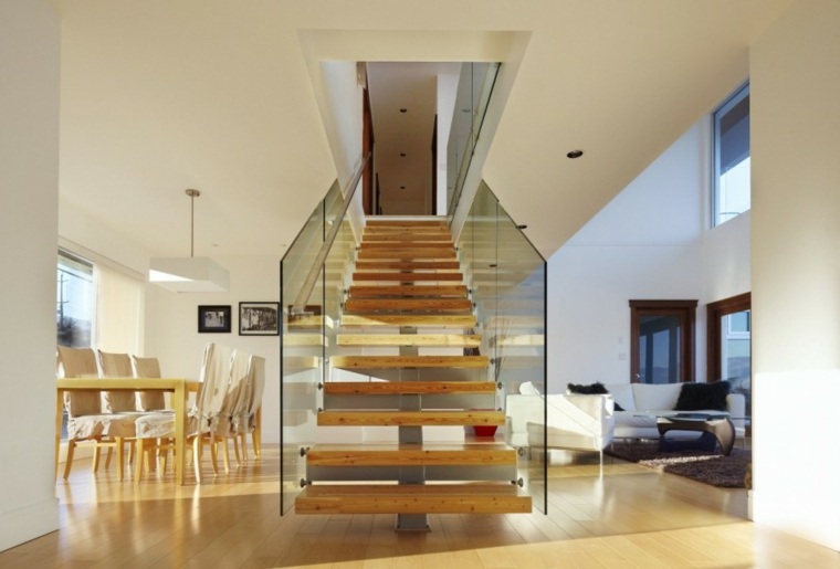 escaleras salon comedor moderno