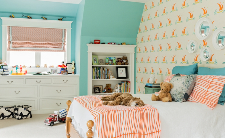 Habitaciones infantiles de moda - 50 diseños divertidos.