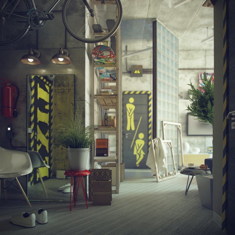 estupendo diseño interiores industriales