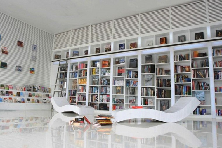 estupendo diseño sala libros mueble