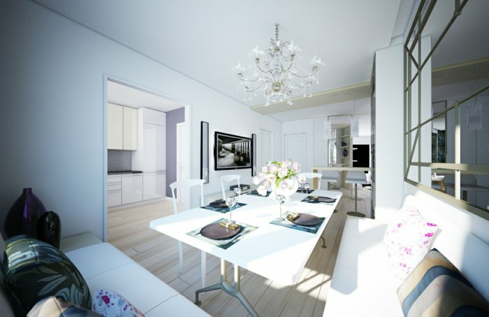 flores salones paredes soluciones blanco madera