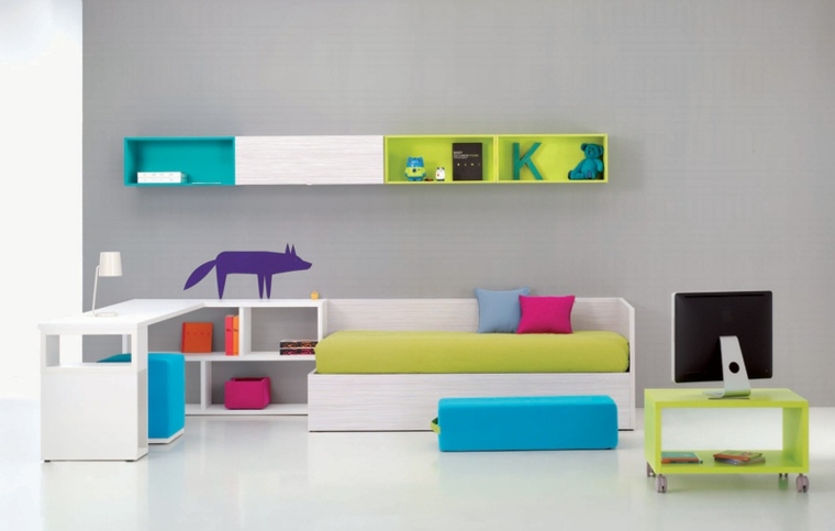 habitaciones infantiles muebles diseño moderno