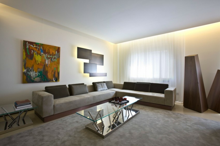 ideas decoracion interiores salones cuadro precioso pared moderno