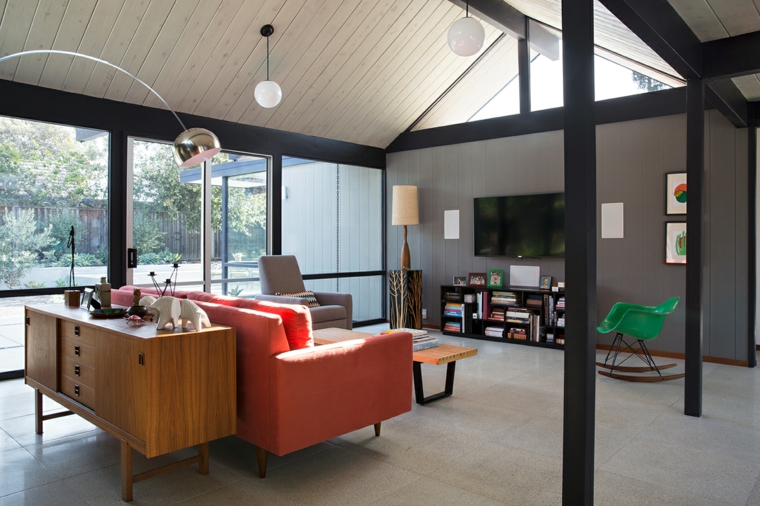 ideas decoracion interiores salones diseno estilo vintage moderno