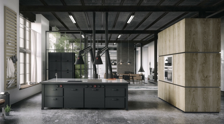 ambienet de acentoo industrial industrial detalles cocinas grises ambientes