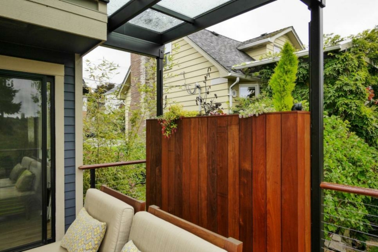 jardineras para terrazas diseños vertical moderna