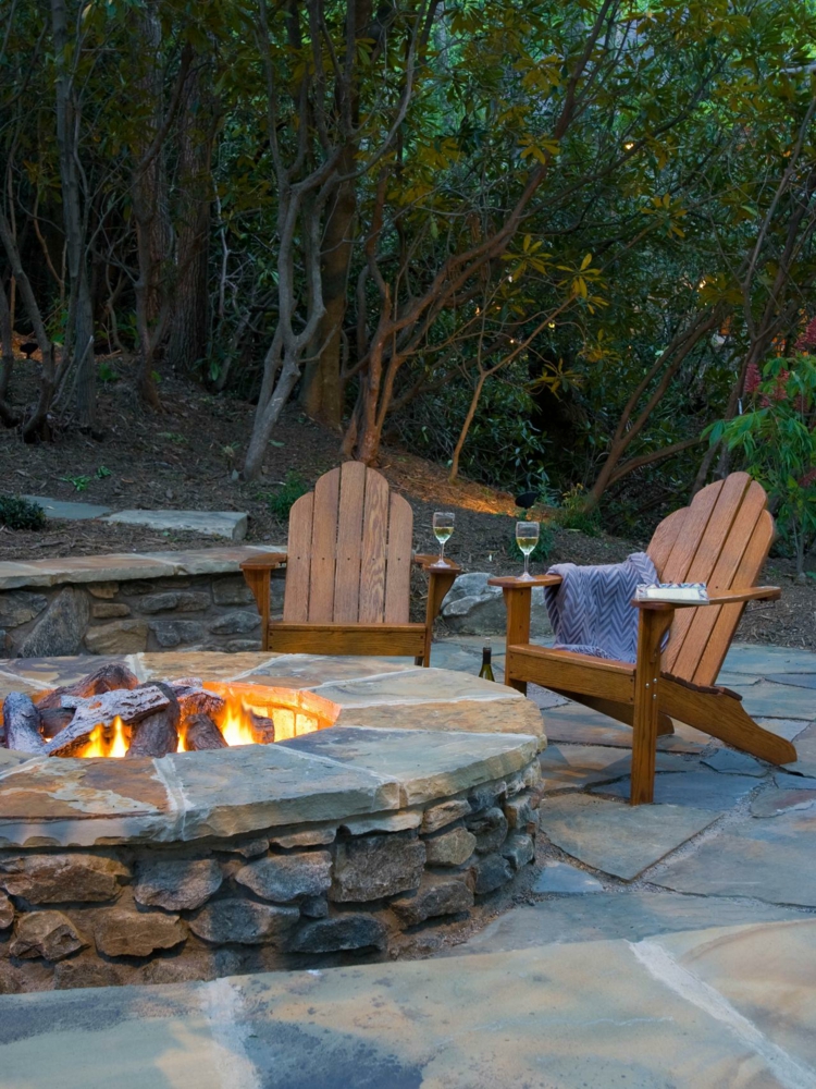 soluciones ideales jardines fuego decorado salientes rocas ideas rocas