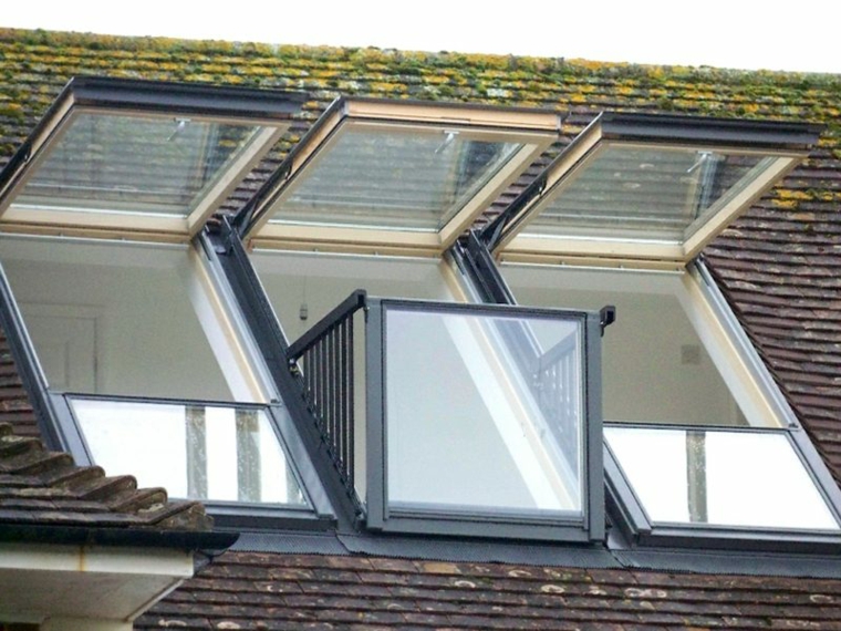 La ventana perfecta para áticos: Balcón cabrio de La Velux.