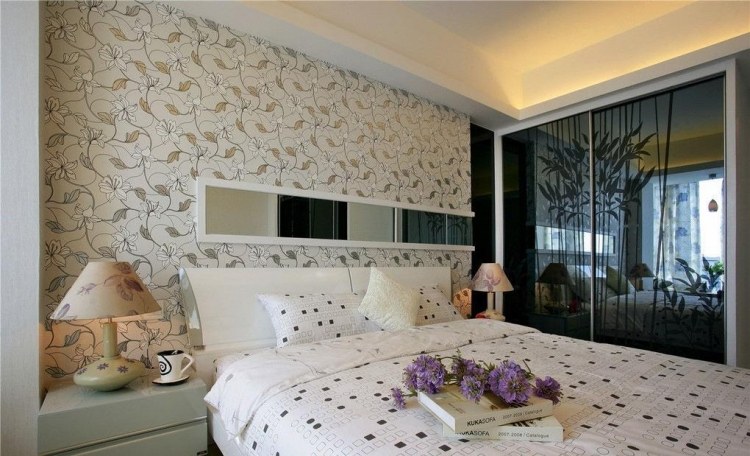 paredes con flores motivos florales salones casas muebles cortinas