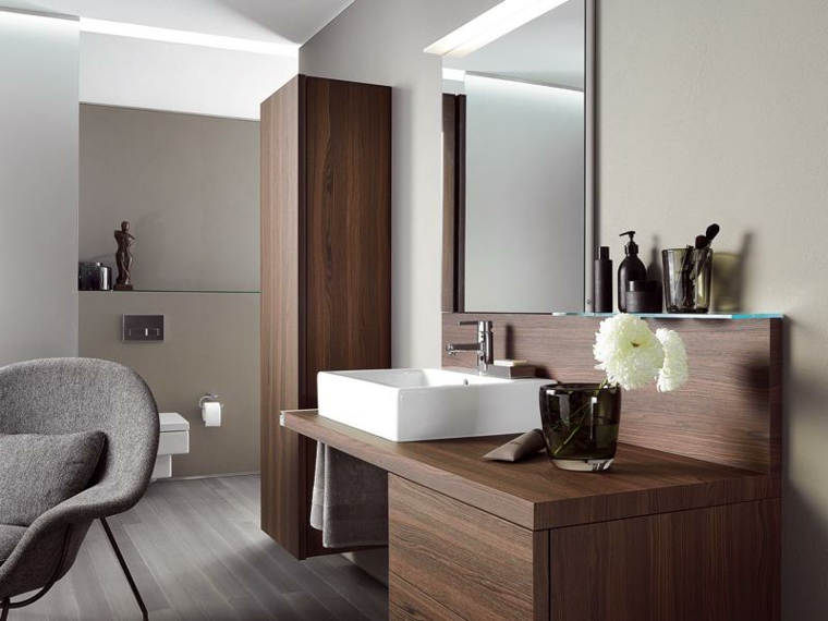 muebles baño madera diseño moderno