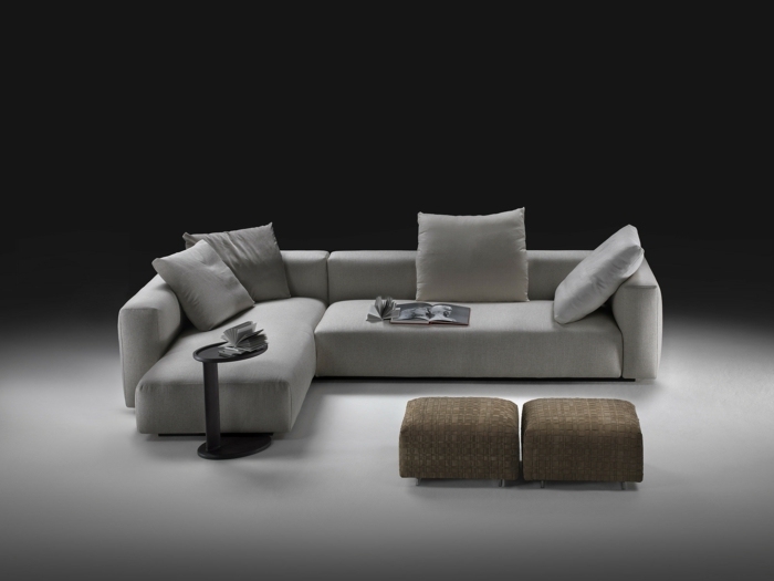muebles de salon diseño diseño elegante estantes taburetes marrones