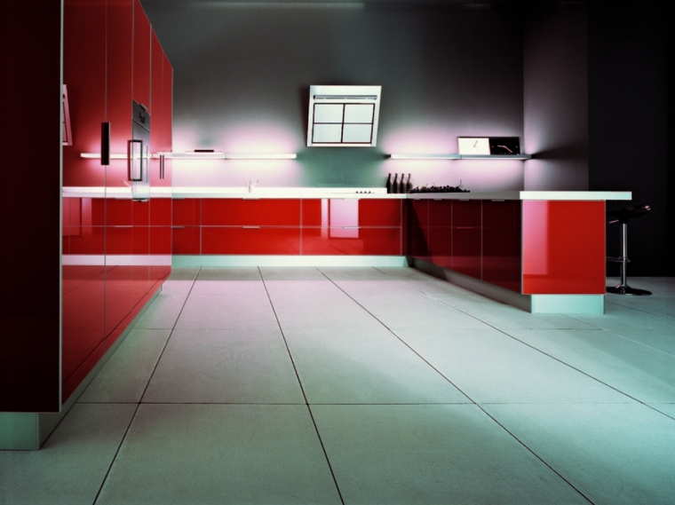muebles de cocina rojos de diseño moderno muebles cocina rojos diseño moderno
