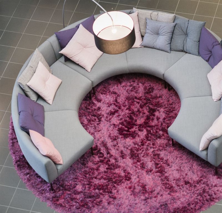 muebles salon ideas funcionales blancos vivos rosa