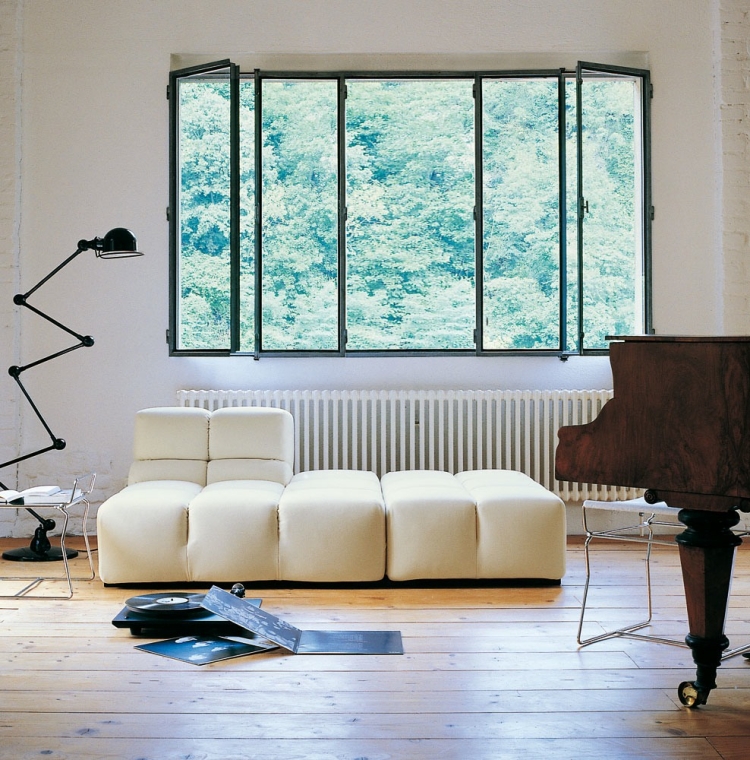 muebles salon ideas funcionales blancos negros