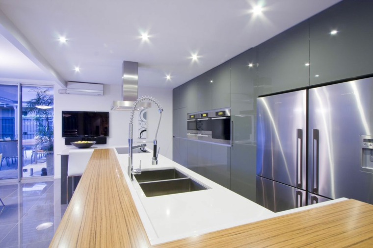 original diseño cocina luces Led