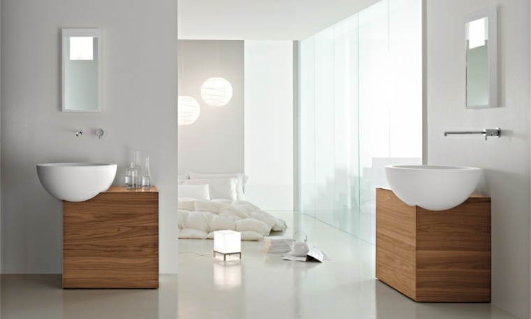 originales lavabos de madera modernos originales diseño lavabos modernos