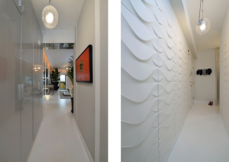 pasillos entrada diseño moderno paredes