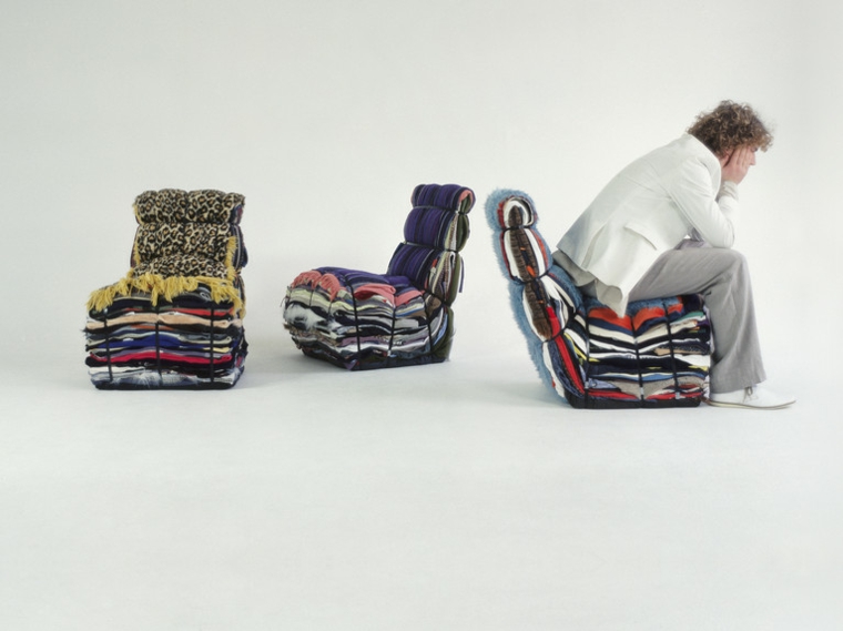 ropa vieja atada forma sillones