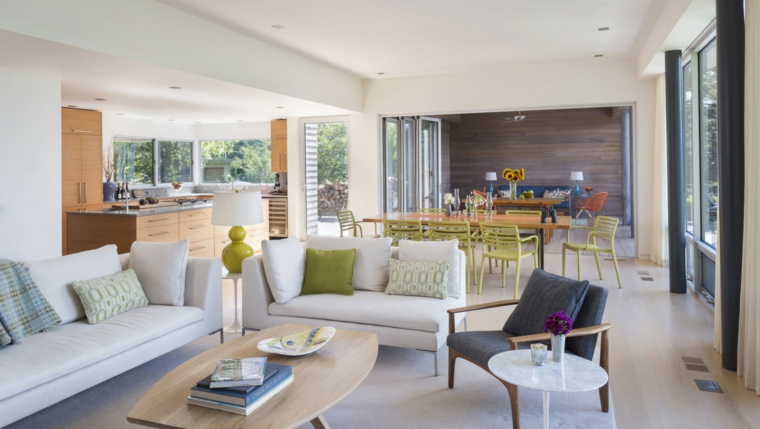 salones decoracion moderna muebles blancos ideas