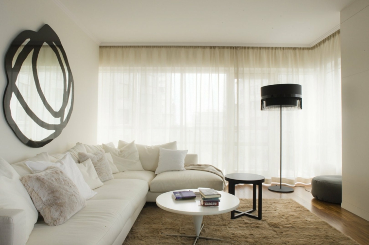 salones decoracion moderna pared lampara ideas