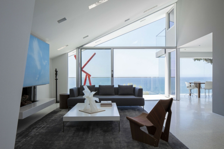 salon decoracion moderna sillon madera ideas