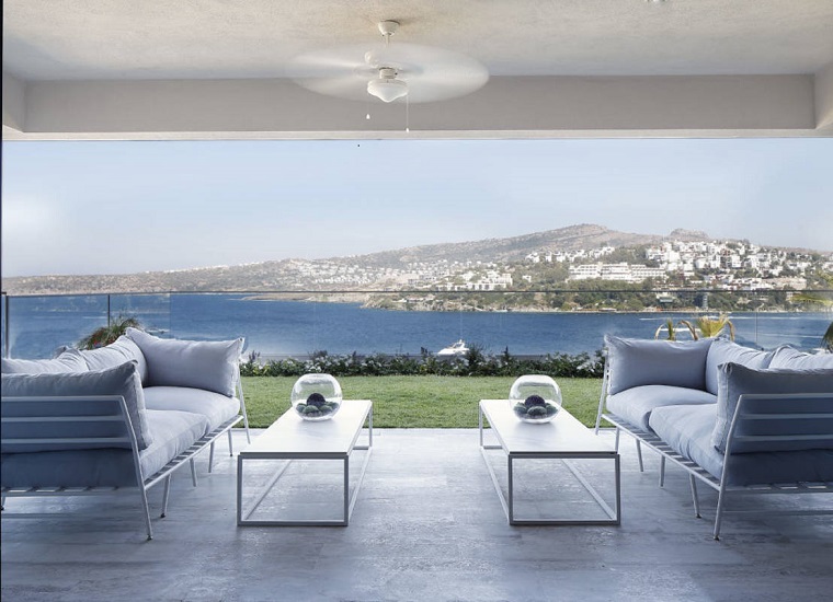 terraza con vistas y muebles modernos terraza vistas mar muebles modernos