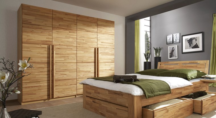 tipos madera armarios dormitorio cama preciosa cajones ideas