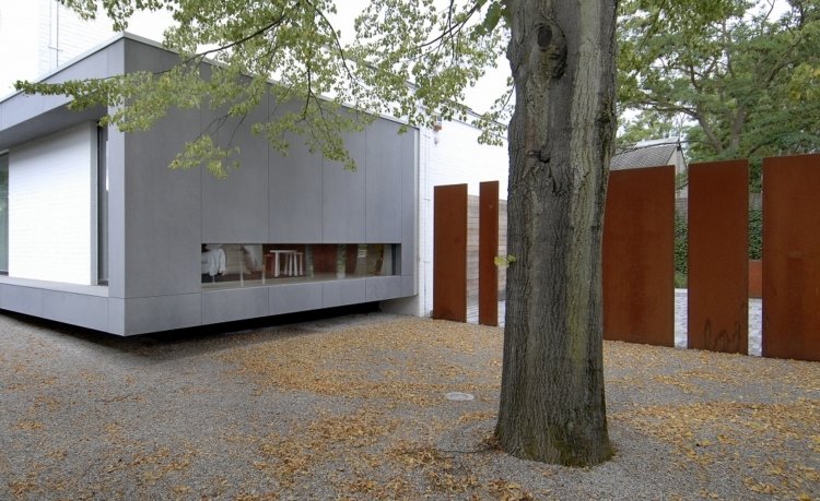 vallas jardín estilo moderno