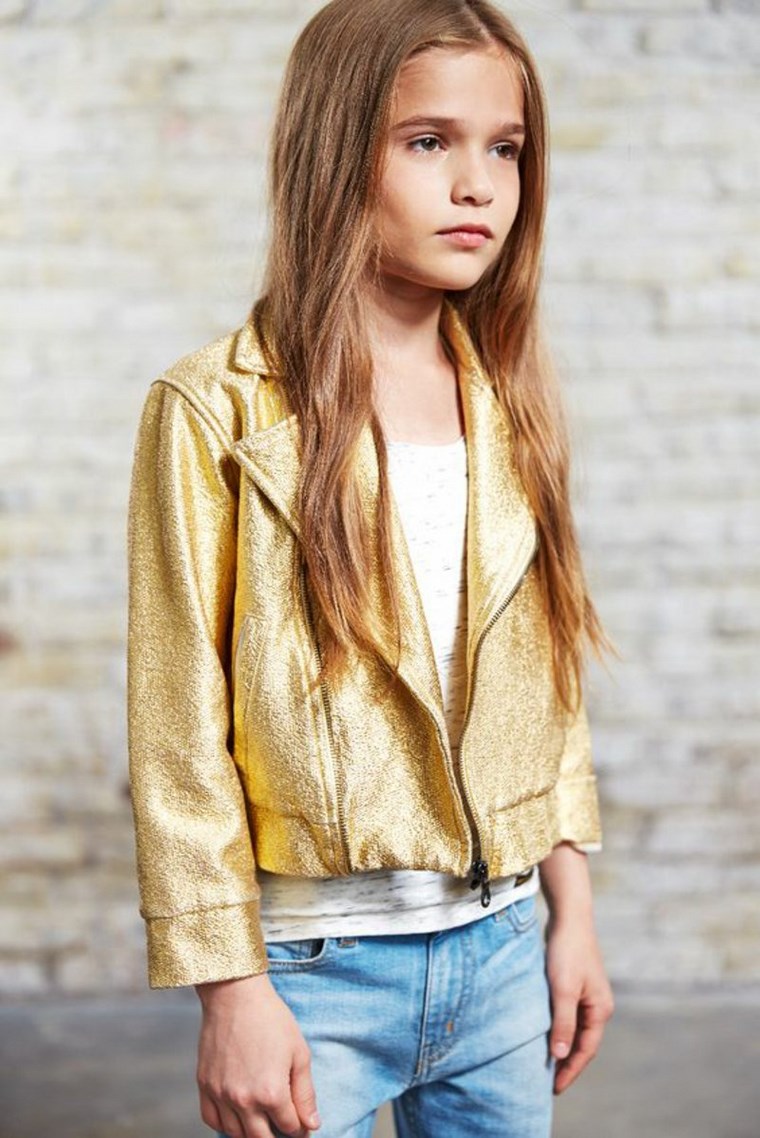 Jeans and Jacke chaqueta color oro ideas