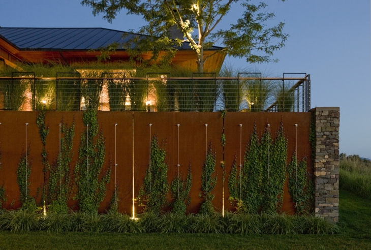 acero corten ideas salidas estilos muros exteriores