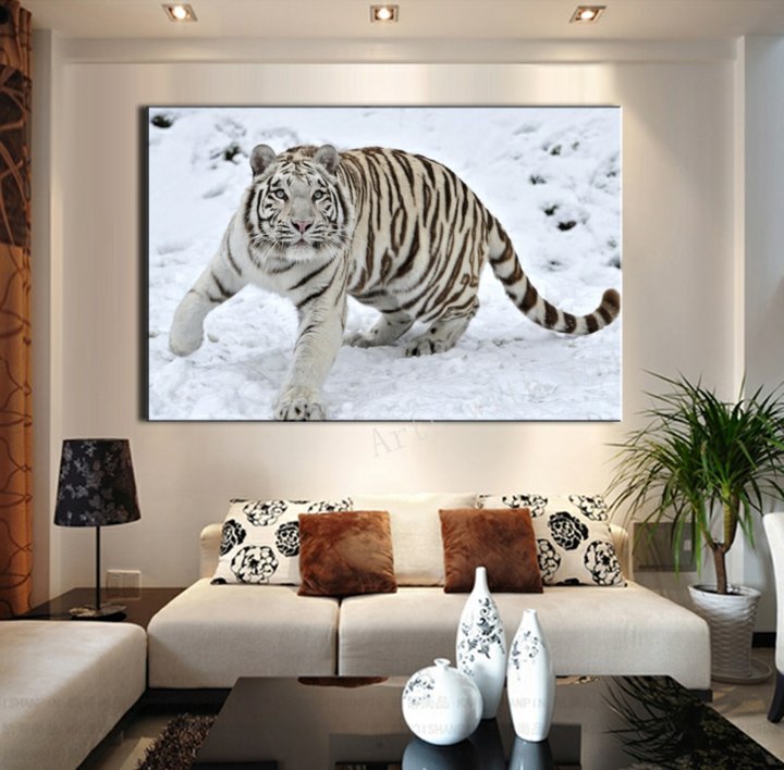 amplios cuadros salones decorados tigre