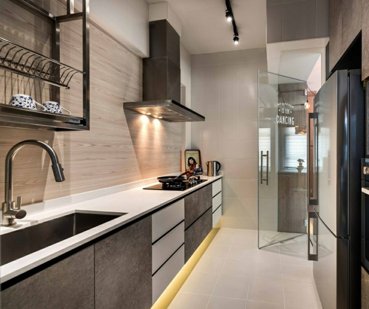 elegantes cocinas apartamentos distribucion detalles salones salones