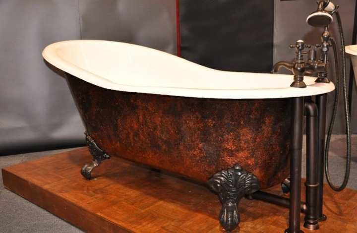 bañeras vintage detalles tendencias tuberias madera