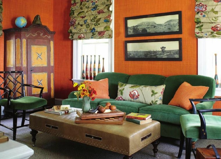 bonito diseño sofa verde