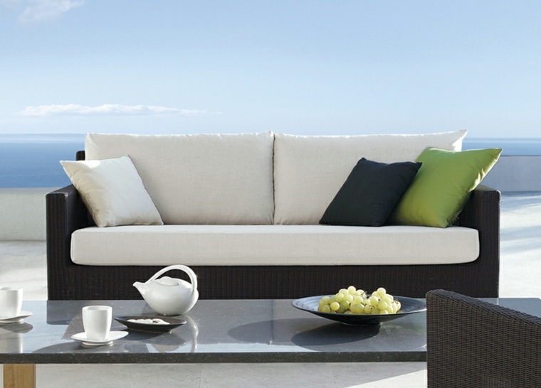 bonito diseño sofá terraza