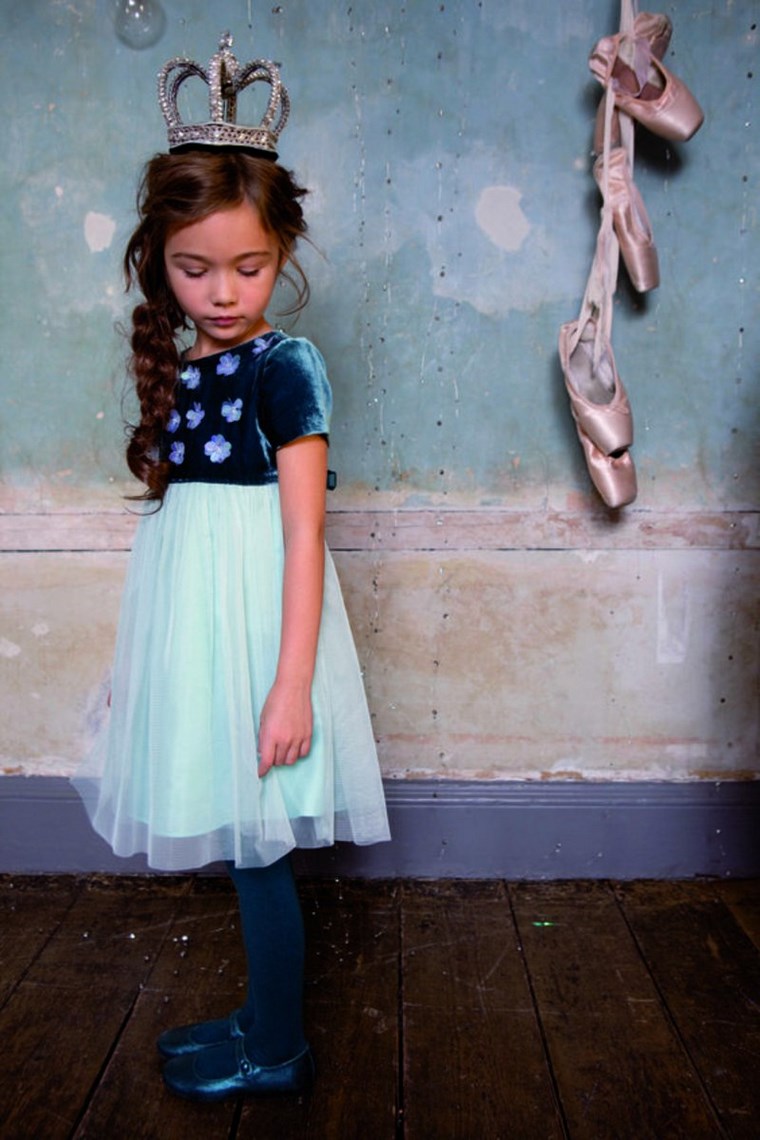 chicas vestido azul original colores ideas